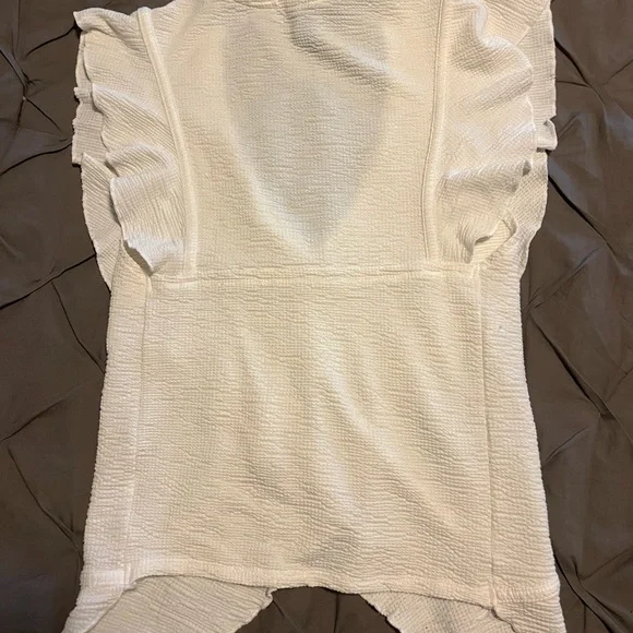 Ivory Ruffle Blouse - Picture 2 of 2